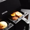 Oro gruzdintuvė Petra PT4750BLKVDEEU7, dviejų kamerų, 3,7 L, juoda