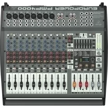 Behringer PMP4000 garso maišytuvas 20 kanalų 10–200000 Hz Juodas