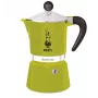 Bialetti Rainbow moka puodas 0,27 L žalias