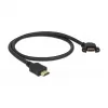 HDMI ilginimo kabelis DeLOCK 85467 0,5 m A tipo kištukas – lizdas juodas