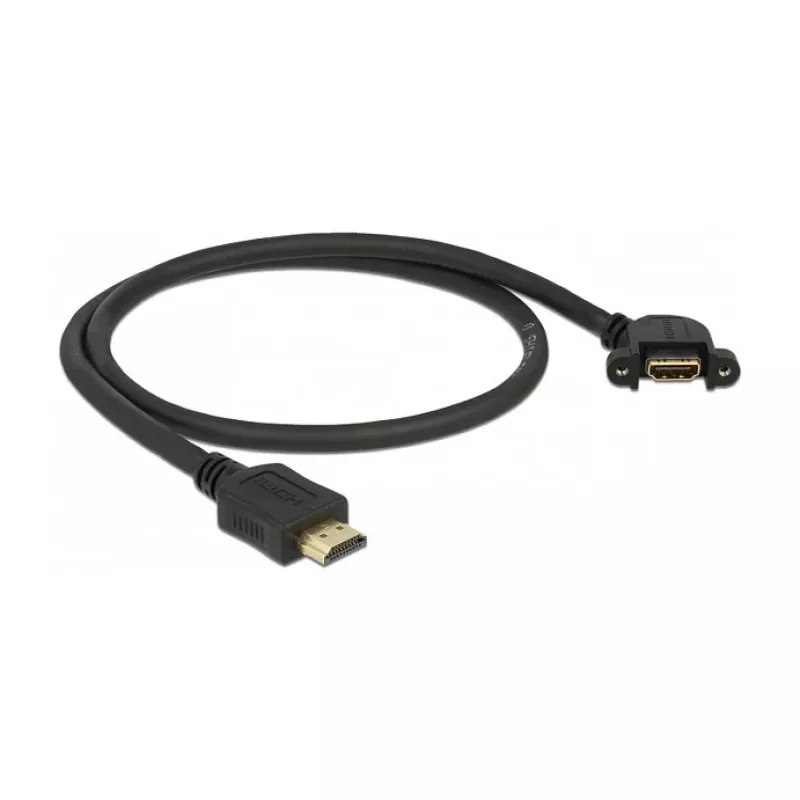 HDMI ilginimo kabelis DeLOCK 85467 0,5 m A tipo kištukas – lizdas juodas