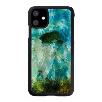 iKins apsauginis dėklas iPhone 11 — Black Camille, perlamutrinė apdaila