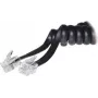 S/CONN 2 m RJ10 juodas permatomas ShiverPeaks