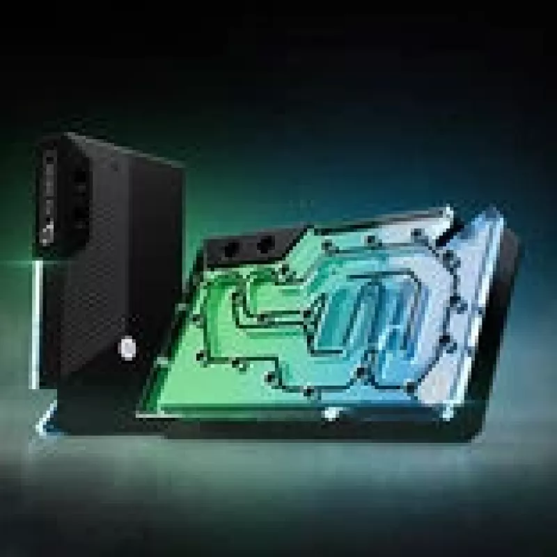 GPU vandens blokas EK-Quantum Vector³ FE RTX 5090 — akrilinis viršus