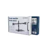 Dviejų monitorių stalinis laikiklis Gembird MS-D2ST-01, iki 32 colių, VESA 75×75–100×100, maks. 18 kg, juodas