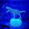 Stalinė LED lempa MANTA SNL117RGB RGB 3D dinozaurų šviesos dekoracija