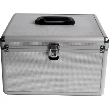 MEDIARANGE BOX76 – Dėžė diskams – 300 diskų – sidabrinė – vilna – plastikas – mediena – 120 mm – aliuminis