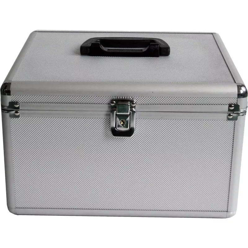 MEDIARANGE BOX76 – Dėžė diskams – 300 diskų – sidabrinė – vilna – plastikas – mediena – 120 mm – aliuminis