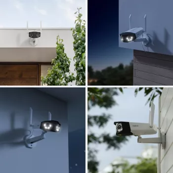 Reolink Duo Series W730 – 4K lauko Wi-Fi kamera, dvigubas objektyvas, 180° panoraminis vaizdas, asmens/transporto priemonės/gyvūno aptikimas