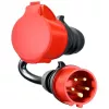 Adapteris GO-E Gemini flex 22 kW CEE raudonas trifazis 32A > CEE raudonas 16A juodas 30 cm