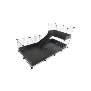 C&C modulinis narvas vieno aukšto 4x2 + Loft 2x1 + Juodi laipteliai
