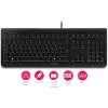 CHERRY KC 1000 klaviatūra, laidinė, USB, QWERTY ispaniškas išdėstymas, juoda