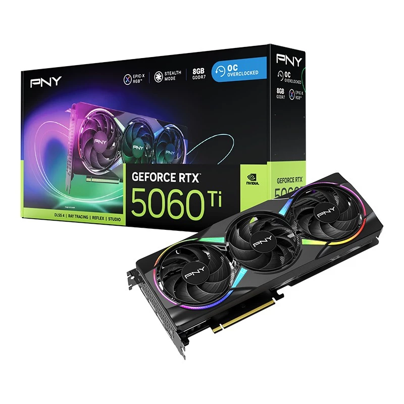 Vaizdo plokštė GeForce RTX 5060 Ti 8 GB GDDR7 PNY