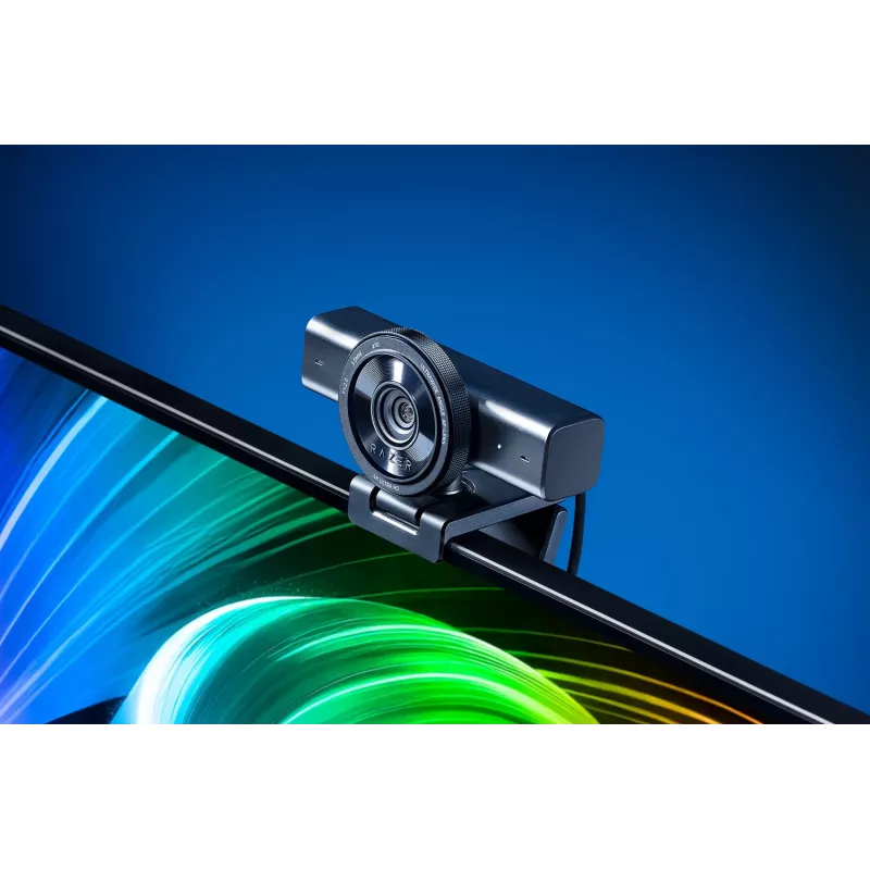 Razer Kiyo V2 internetinė kamera, 4K 30 FPS, 1080p 60 FPS, su triukšmo slopinimo mikrofonu