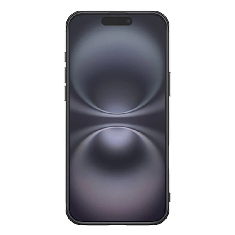 Apsauginis dėklas Nillkin iPhone 16 Plus Super Frosted Pro – juodas, plonas kietas korpusas