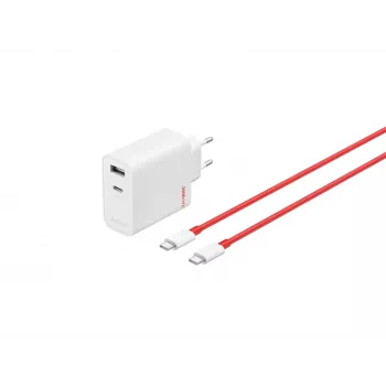 OnePlus 80W maitinimo adapteris USB-C + USB-A