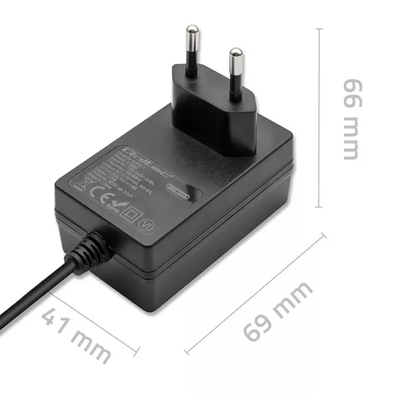 QOLTEC Super FAST PD greitasis įkroviklis, skirtas Raspberry Pi 5, USB-C, 27 W
