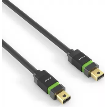 PureLink - MiniDP Kabel - Ultimate Serie - 1,50m - schwarz PureLink® - Ultimate Serie. MiniDP Kabel mit 24 kt. vergoldeten Präzisions-Steckkontakten u