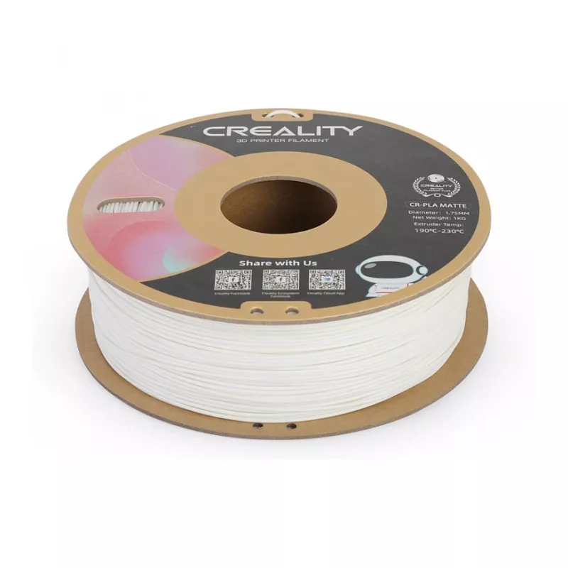 Filamento ritė Creality PLA 1,75 mm balta 1 kg (3301010296)