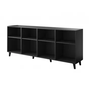 ASTI komoda 200x42x82 juodas matinis