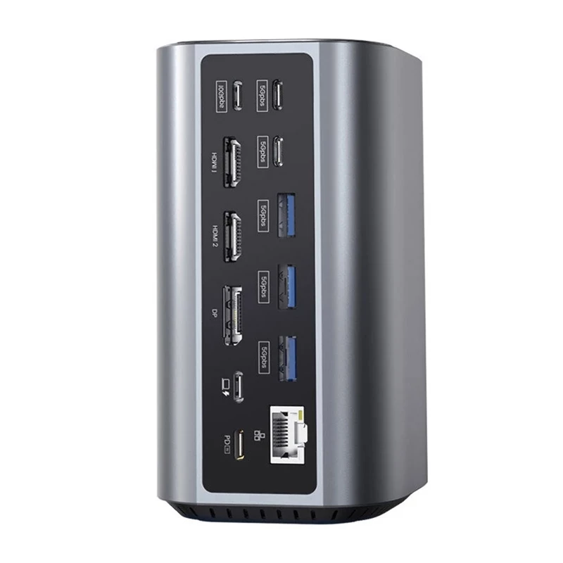 Dokų stotelė BlitzWolf BW-TH15 17v1 — 2x HDMI, DisplayPort, 4x USB-C