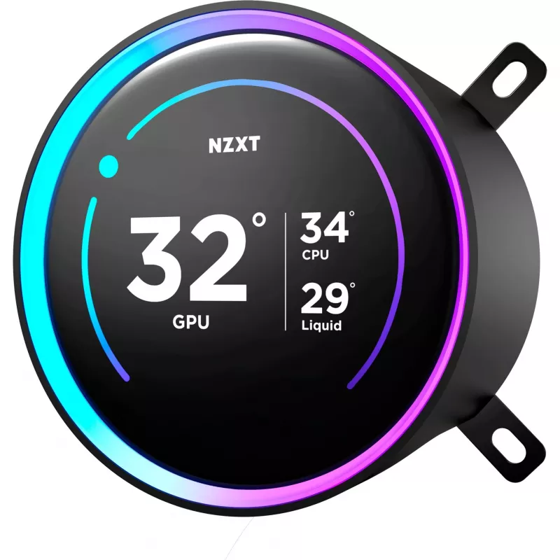 NZXT Kraken Elite 360 RGB procesoriaus vandens aušintuvas 360 mm juodas