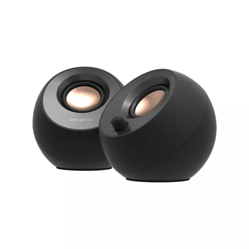 Kolonėlės CREATIVE Pebble V3 2.0 USB-C, 8W RMS, 16W Peak, Bluetooth 5.0, Clear Dialog
