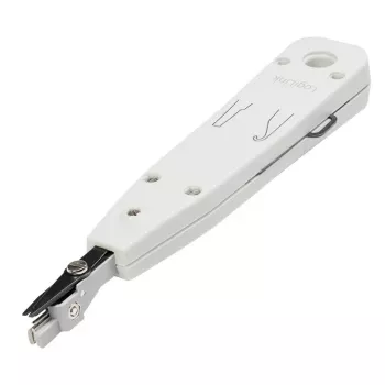 Kabelių užspaudimo replės LOGILINK WZ0001A RJ45/RJ11 su pjaustytuvu ir nuėmikliu, balta