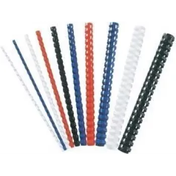 Fellowes plastikiniai įrišimo viršeliai, 10 mm, 21 žiedai, A4 (210 x 297 mm), 55 lapai, balti, 100 vnt.