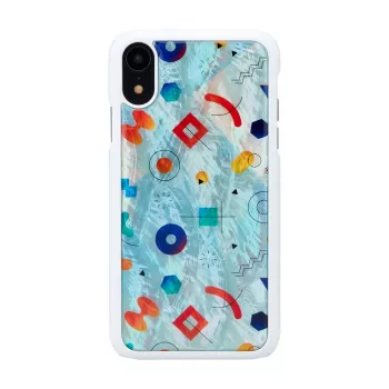 iKins apsauginis dėklas „Poppin Rock“ iPhone XR – baltas