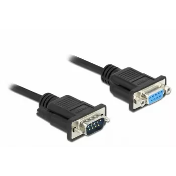 Serijinis kabelis DeLOCK 86579 Juodas 2m RS-232 Sub-D9