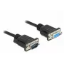 Serijinis kabelis DeLOCK 86579 Juodas 2m RS-232 Sub-D9