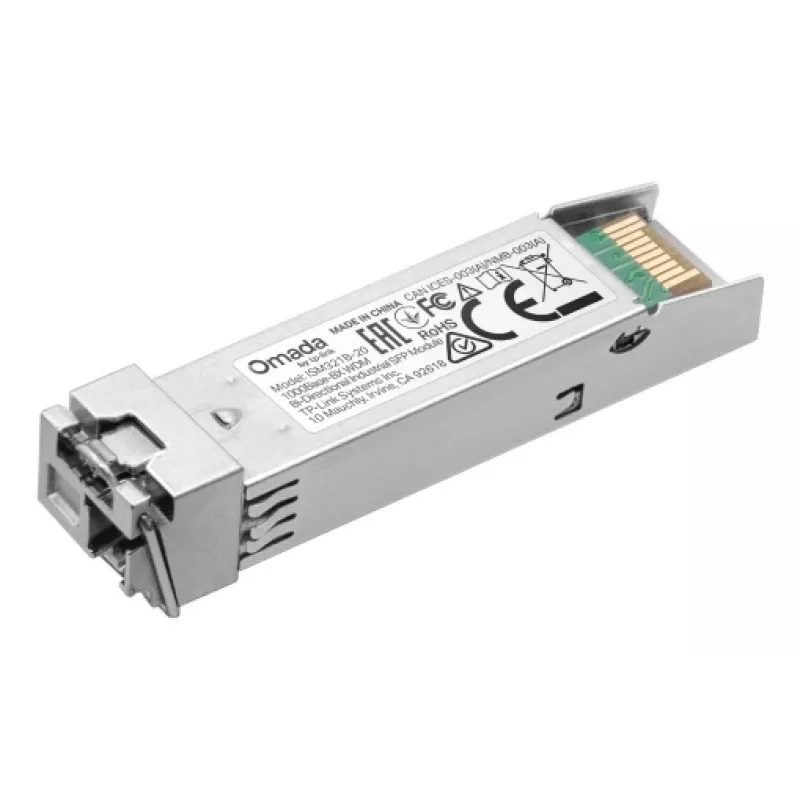 TP-Link Omada ISM321B-20 pramoninis SFP siųstuvo-imtuvo modulis, 1000Base-BX WDM dvikryptis, vienmodis šviesolaidis, LC (UPC), 1,25 Gbit/s, 20 km, B modulis