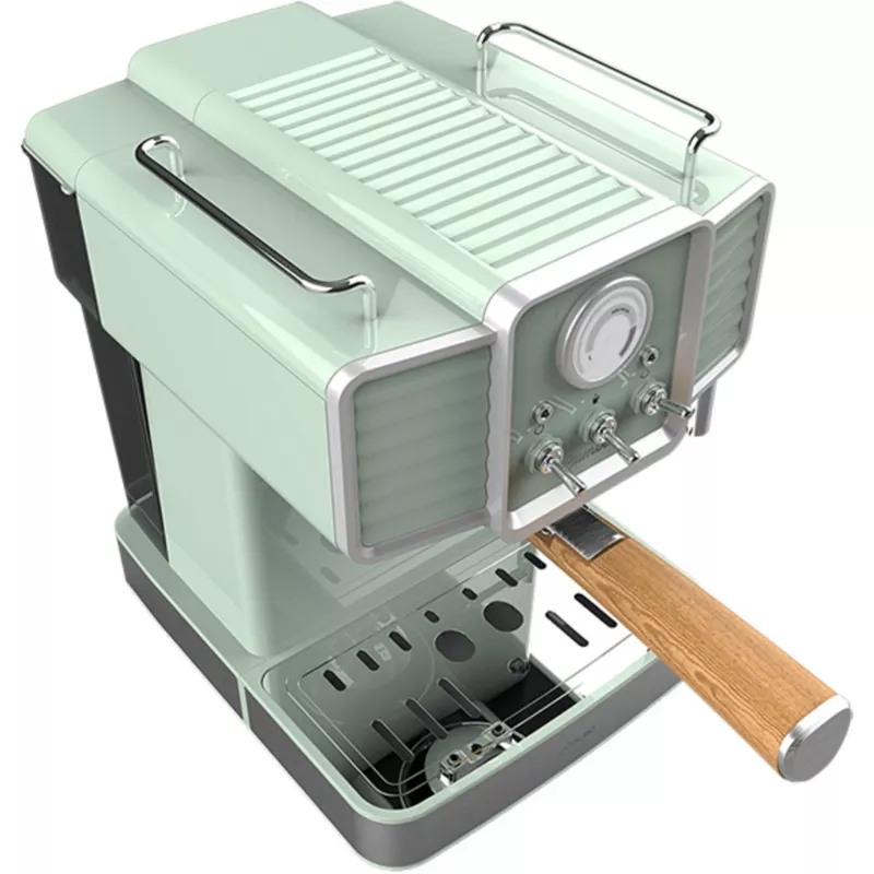 Cecotec 1576 Power Espresso 20 Tradizionale Light espresso kavos aparatas, 20 bar, 1350 W, 1,5 l, šviesiai žalios spalvos