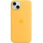 Apple iPhone 15 Plus silikoninis apsauginis dėklas su MagSafe, Sunshine, MWNF3ZM/A