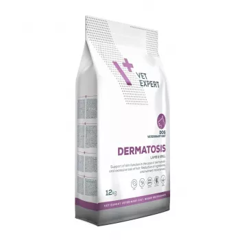Sausas šunų maistas VETEXPERT Dermatosis Ėriena ir Krilis 12 kg – veterinarinė dieta odos ligoms