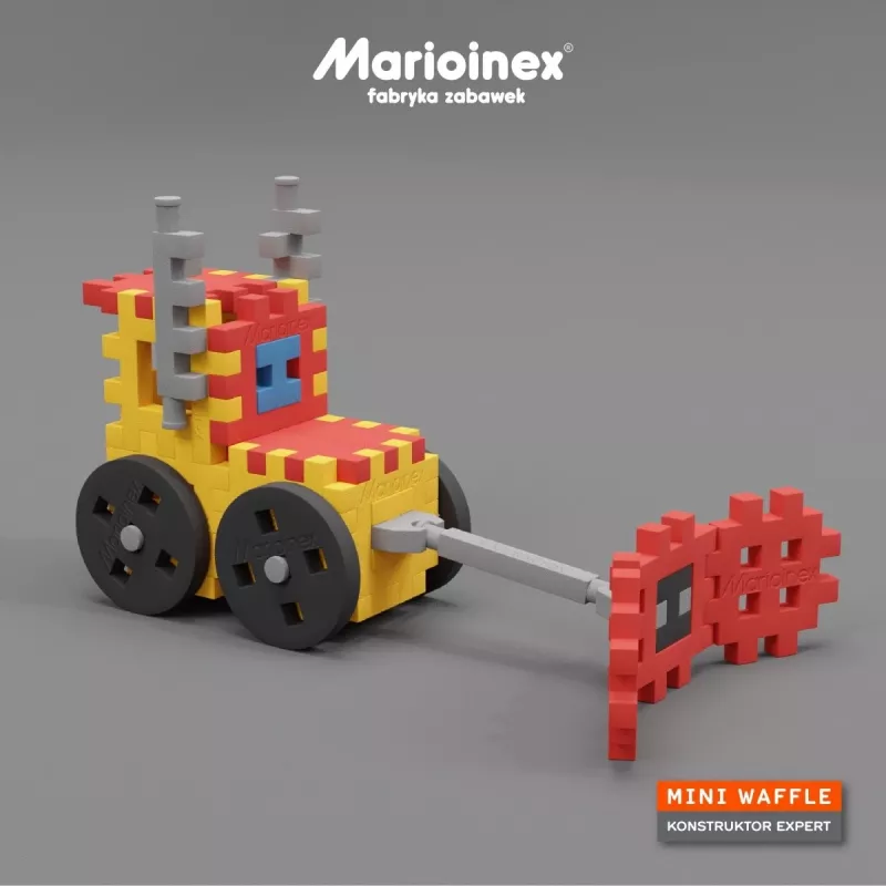 Konstruktorius Marioinex Mini Waffle Constructor – 141 detalė, įvairiaspalvis, nuo 5 metų