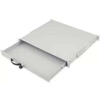 Ištraukiamas stalčius klaviatūrai ir dokumentams Digitus DN-19 KEY-1U, 1U, 19 inch