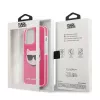 Karl Lagerfeld KLHCP13XTPECPI kietas dėklas iPhone 13 Pro Max 6,7 inch Fuchsia/FUSCHIA Choupette Head