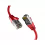 EFB-Elektronik CAT8.1 raudonas 0,50m RJ45 jungiamasis kabelis S/FTP PIMF LSZH 2000MHz 40Gb tinklo kabelis