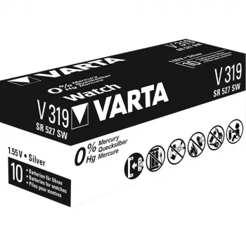 Vienkartinė baterija Varta V319 (sidabro-oksido, 1,55 V)