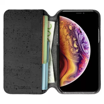 Folio dėklas Krusell Birka iPhone 11 Pro Max 16,5 cm juodas