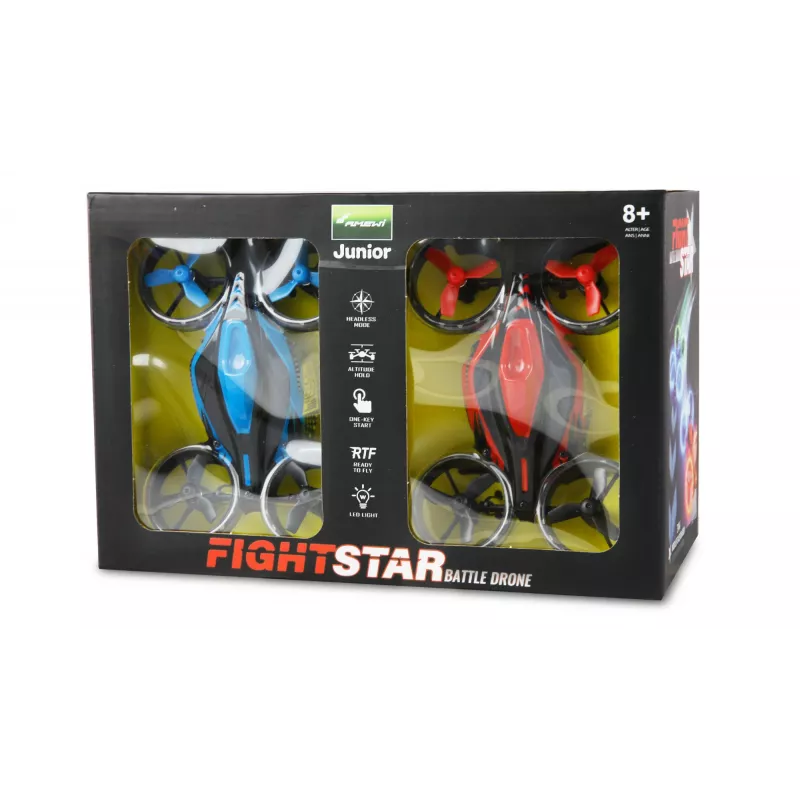 Amewi FightStar Battle Bundle dronas raudonas & mėlynas 25344