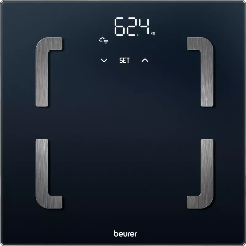 Beurer BF 880 WIFI kūno analizatoriaus svarstyklės, svėrimo riba 180 kg, juodos (76008)