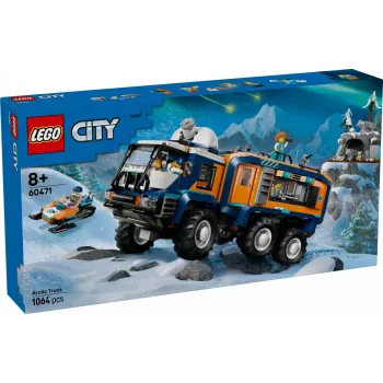 LEGO City Arktinis tyrinėjimų sunkvežimis 60471 – 1064 dalių rinkinys su 4 minifigūromis, mobilia laboratorija, nuo 8 metų
