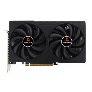 Vaizdo plokštė BIOSTAR Radeon RX 7600 OC – Radeon RX 7600, 8 GB GDDR6, 128 bitų, PCIe 4.0, dviejų ventiliatorių aušinimas