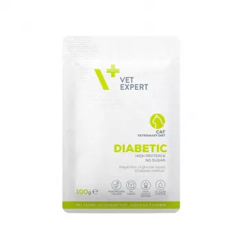 VET EXPERT Veterinary Diet Diabetic Cat šlapias maistas katėms 100g