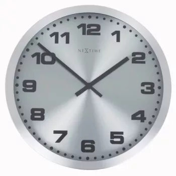 NeXtime klok 2906zw Mercure sieninis laikrodis, Ø25 cm, sidabrinis
