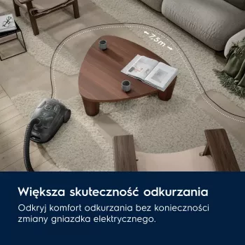 Būgninis dulkių siurblys Electrolux EB31C1DB 750W, 3 L dulkių maišas, HEPA filtras, teleskopinis plieninis vamzdis