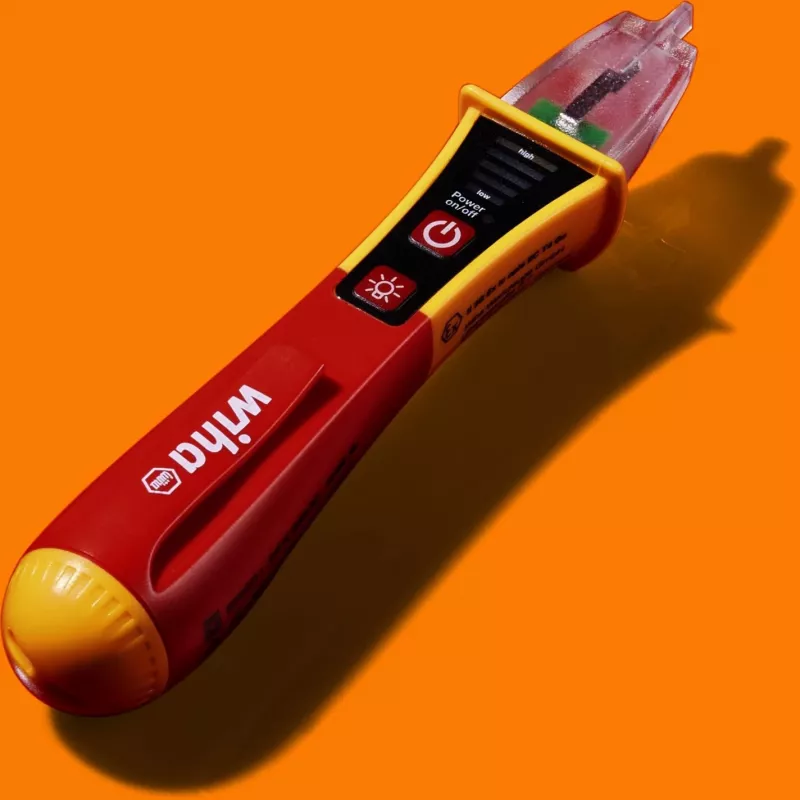 Ne kontaktinis įtampos indikatorius Wiha SB2551301 su LED indikatoriumi, rašiklio tipo detektorius